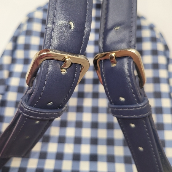 Kate Spade Navy and White Checkered Backpack - Picture 10 of 16